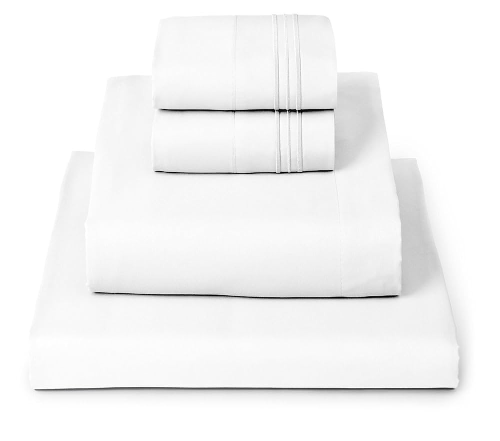 Mellanni King Sheets Set - 4 PC Iconic Collection Bedding - Hotel Luxury, Extra Soft, Cooling Bed... | Amazon (US)