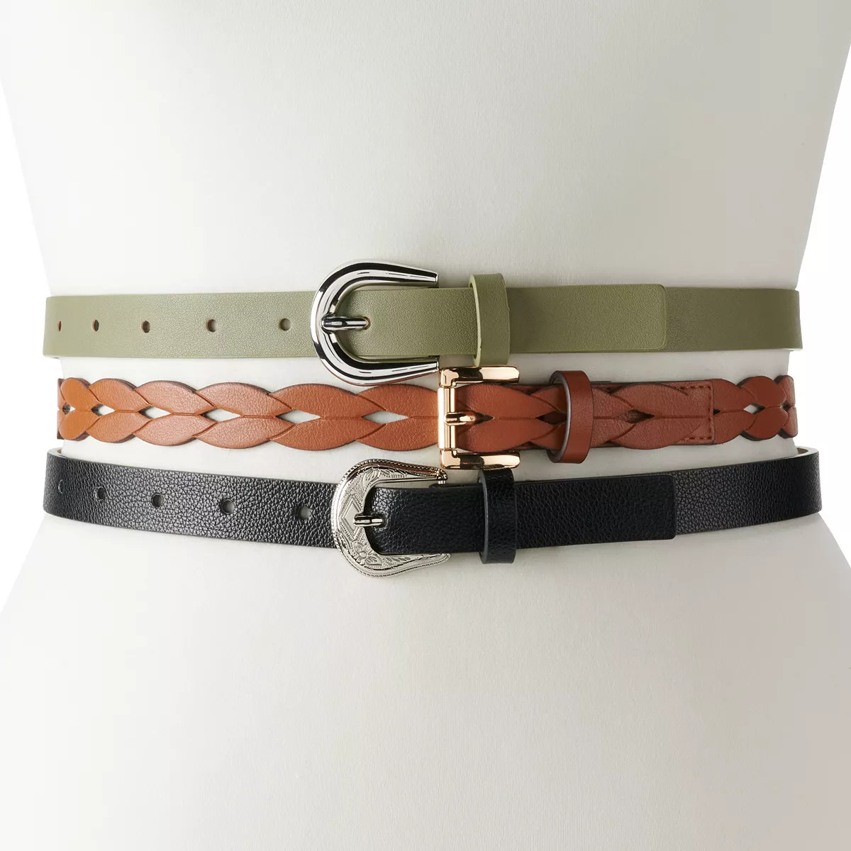 Women's & Plus Size Sonoma Goods For Life® 3-for-1 Thin Belt Set | Kohl's