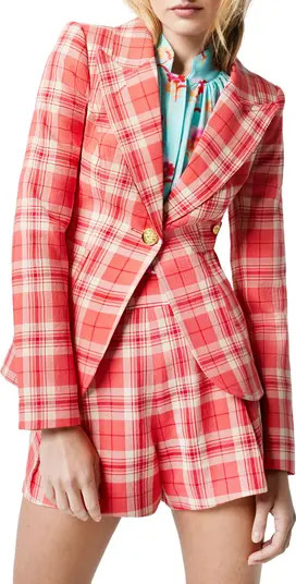 Smythe Duchess Plaid Patch Pocket Cotton Blazer | Nordstrom | Nordstrom