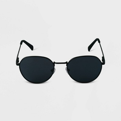 Women's Metal Round Sunglasses - A New Day™ Black | Target