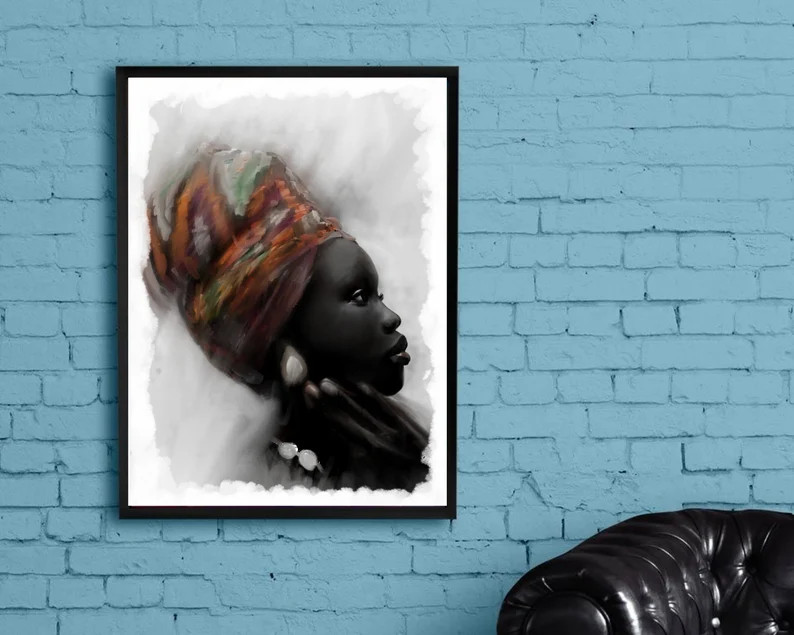 LIMITED EDITION African Art Large Poster Black Lives - Etsy UK | Etsy (UK)