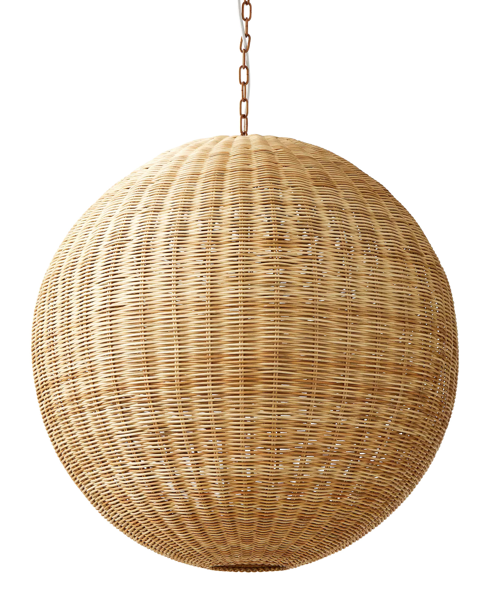 Santa Barbara Rattan Round Pendant | Serena and Lily