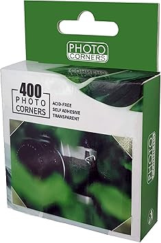Photo Corners 400 Pcs Clear Self-Adhesive Picture Mounting Corner Stickers for DIY Scrapbook, Alb... | Amazon (US)