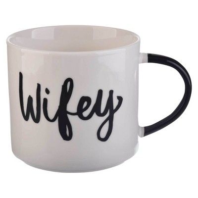 15oz Porcelain Stackable Coffee Mug White - Threshold™ | Target