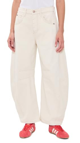 Free People Women's Good Luck Mid-Rise Barrel Jeans | Amazon (US)