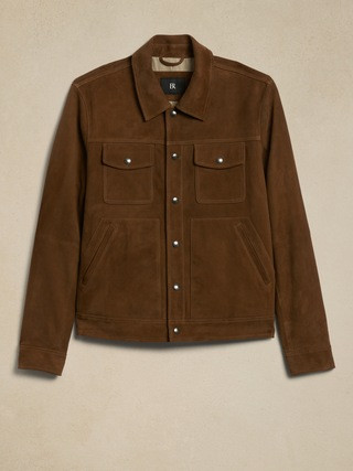Suede Trucker Jacket | Banana Republic (US)