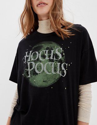 AE Oversized Hocus Pocus Graphic Tee | American Eagle Outfitters (US & CA)