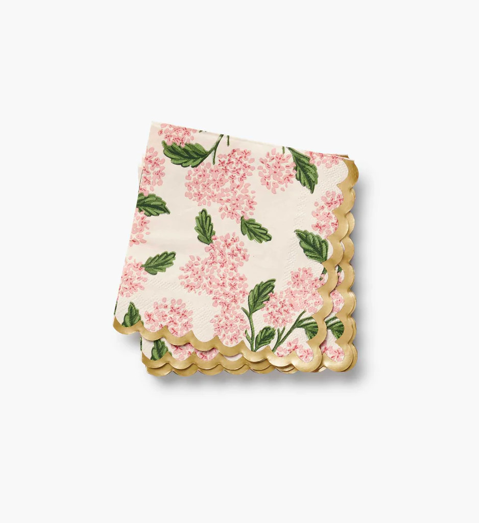 Paper Cocktail Napkins - Pink Hydrangea | Rifle Paper Co.