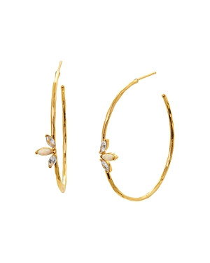 Gorjana Perry Triple Stone Hoop Earrings | Bloomingdale's (US)