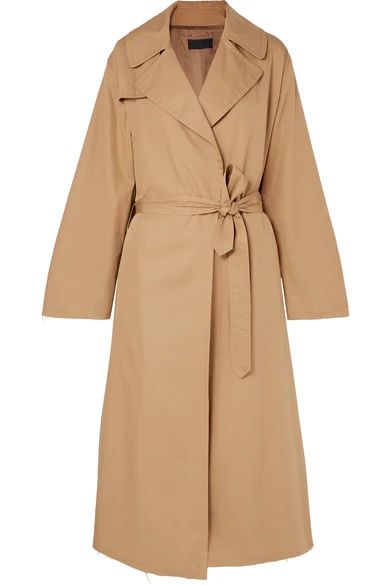Topher distressed cotton-gabardine trench coat | NET-A-PORTER (US)