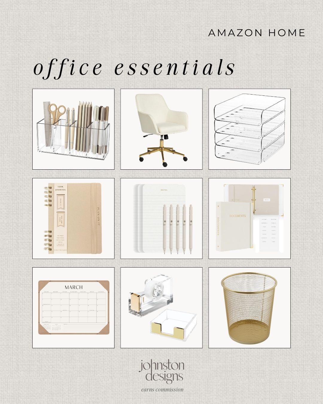 Neutral office essentials to create a clean, organized workspace that feels both functional and elevated. 🤍

Amazon office essentials, desk organization ideas, neutral office decor, office supplies aesthetic, amazon desk finds, workspace organization, minimal office setup, desk accessories neutral, home office essentials, acrylic desk organizer, neutral desk setup, aesthetic office supplies, work from home setup, office organization ideas, amazon home finds 

 #LTKHome