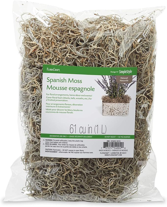 FloraCraft Spanish Moss 8 Ounce Natural | Amazon (US)