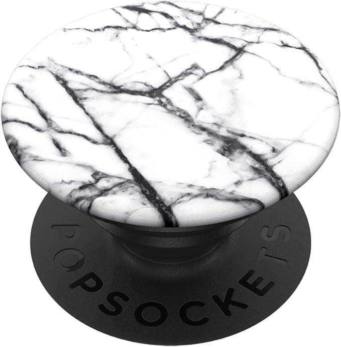 PopSockets: Phone Grip with Expanding Kickstand, Pop Socket for Phone - Dove White Marble | Amazon (US)
