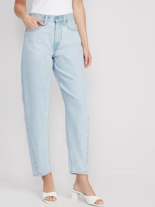 Extra High-Waisted Balloon Ankle Jeans for Women | Old Navy (US)