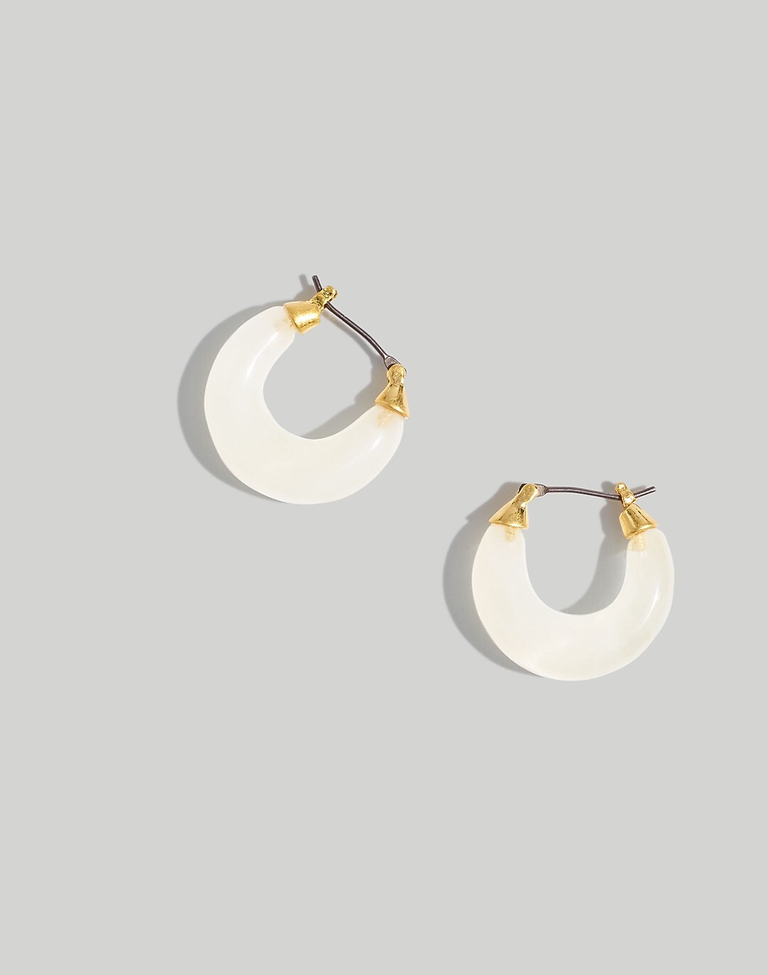 Resin Medium Hoop Earrings | Madewell