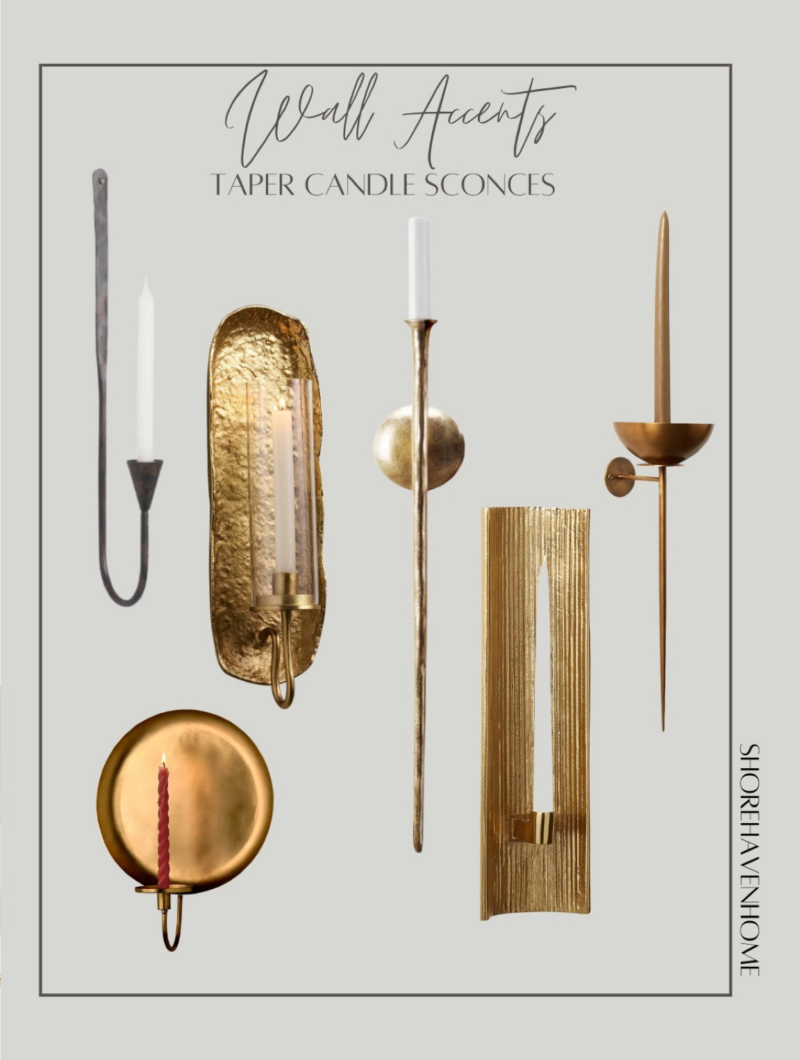 Candle sconce, brass candle holder

#LTKhome #LTKstyletip #LTKsalealert