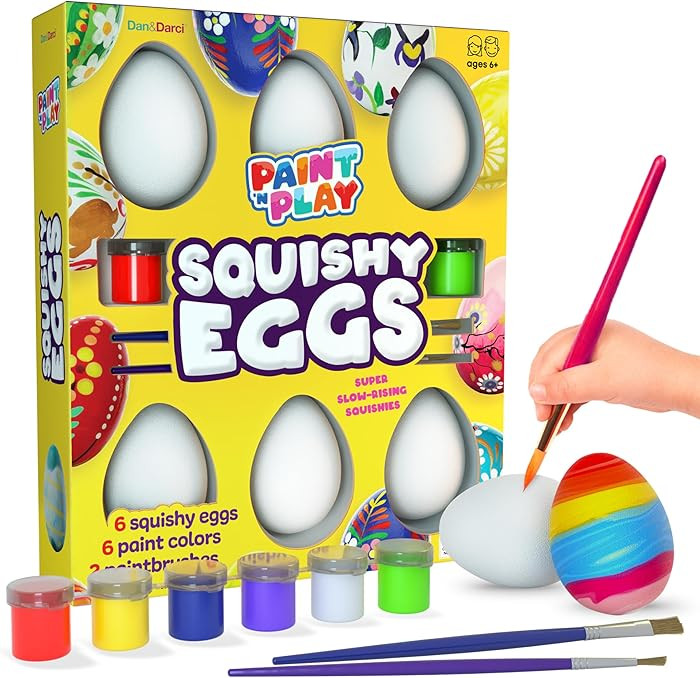 Dan&Darci Easter Egg Squishy Painting Kit - Arts & Crafts for Girls and Boys - Kids Art Activitie... | Amazon (US)
