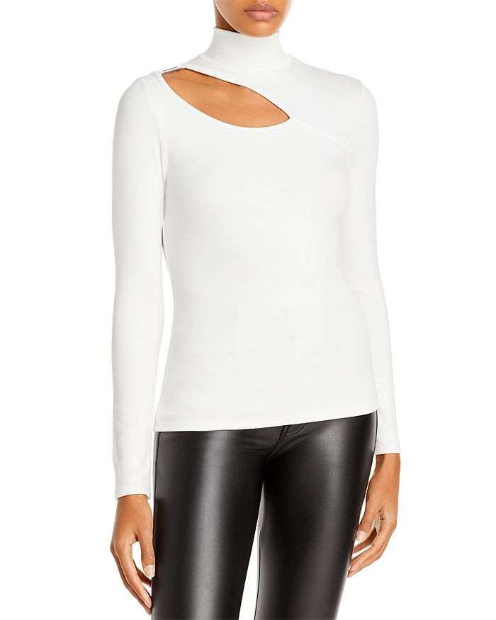 Cutout Turtleneck Top | Bloomingdale's (US)