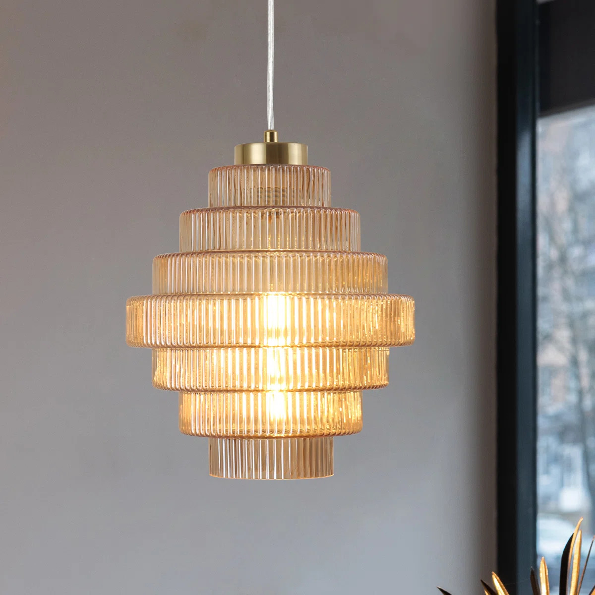 Raylie 1 - Light Shaded Pendant | Wayfair North America