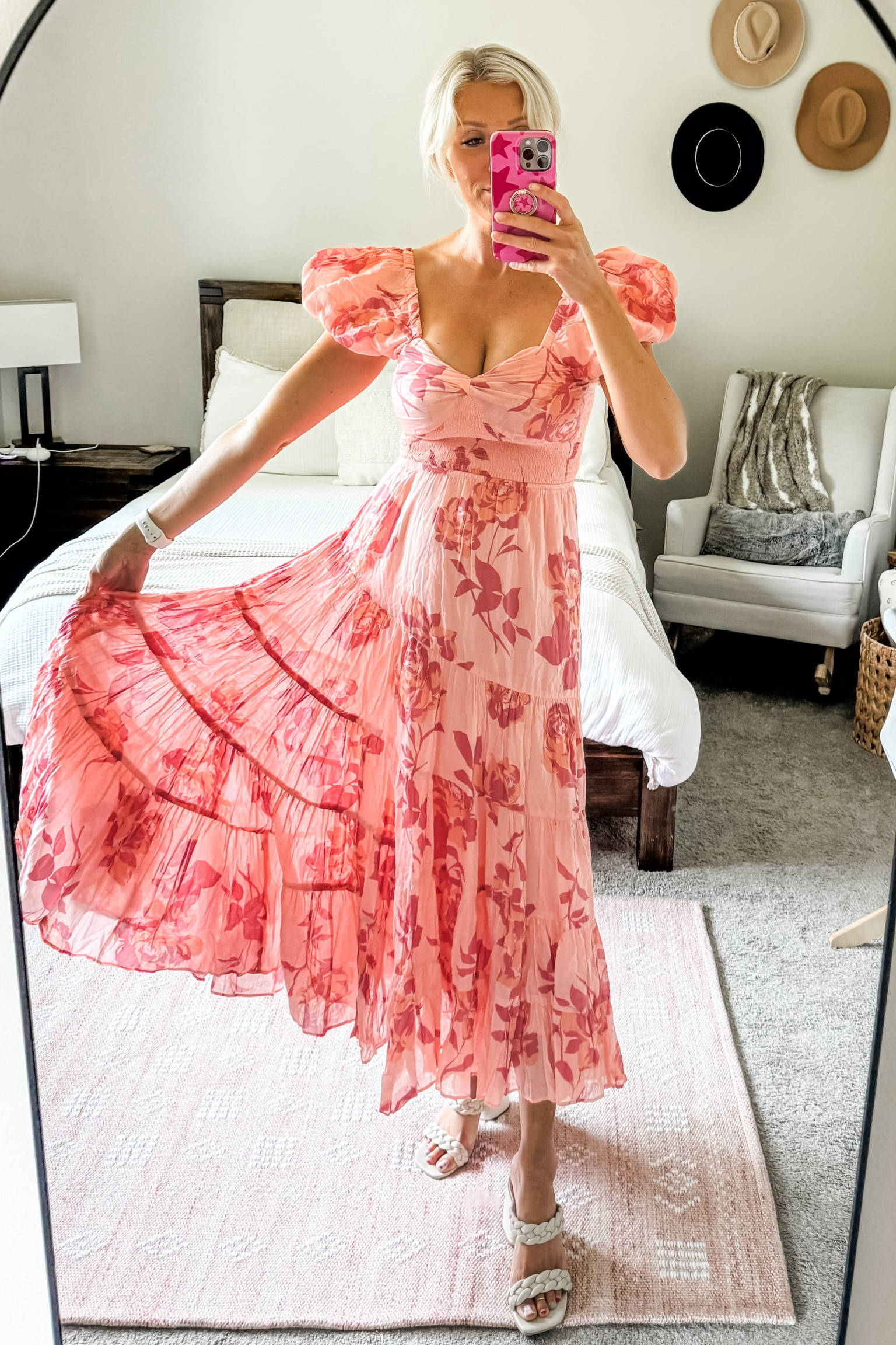 Wedding Guest Dress. Wearing a small in this beautiful Free People dress (pinky combo) that also comes in 5 color combos. The details and bodice is stunning. It’s supportive, flowy, and romantic making it the perfect wedding or special occasion dress. 

#LTKWedding #LTKSeasonal #LTKStyleTip