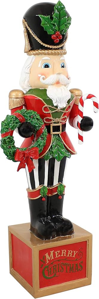 Sunnydaze Karl The Christmas Nutcracker 48-Inch Resin Indoor/Outdoor Statue - for Living Room, Co... | Amazon (US)