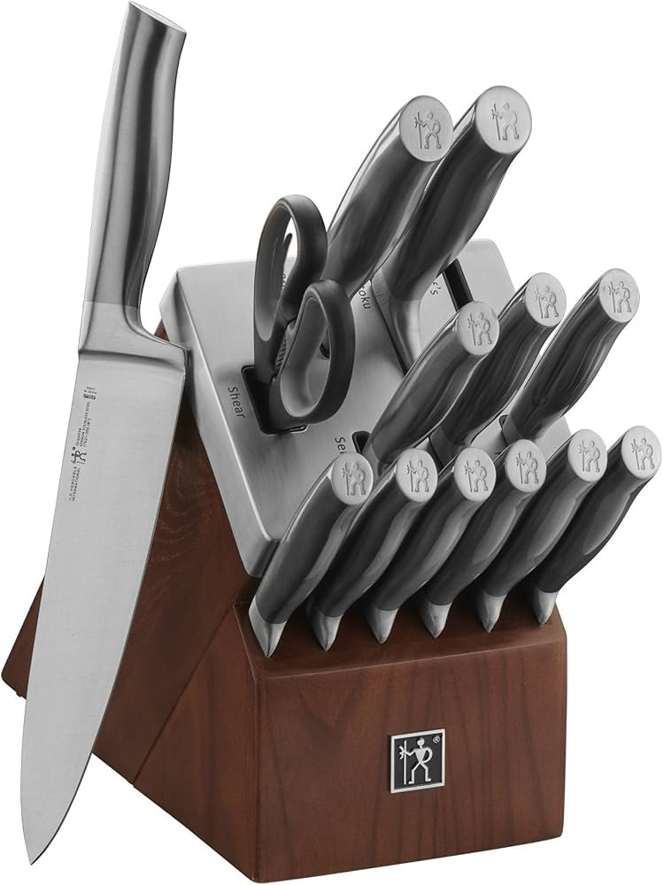 HENCKELS Graphite 14-piece Self-Sharpening Knife Block Set for Paring, Boning, Santoku, Chefs, an... | Amazon (US)