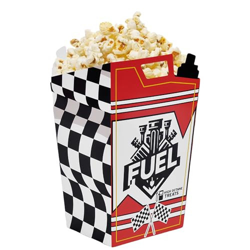 Yoqipati 24Pcs Race Car Fuel Can Popcorn Treat Boxes Candy Cookie Popcorn Container for Baby Shower, Bridal Shower, Race Car Theme Party Favors Decoration(5.5 x 2.2 x 2.8inches) | Amazon (US)