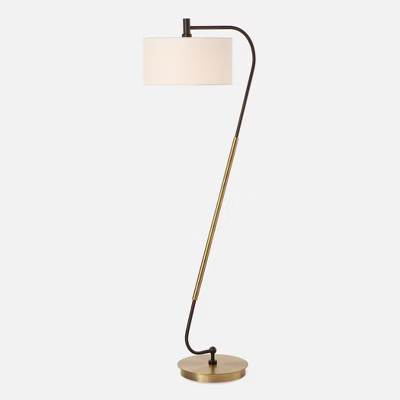 Uttermost Irwin Curved Brass Floor Lamp | Target