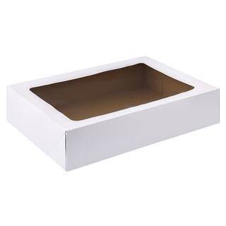 Corrugated Window Cake Boxes by Makery® in White | 19" x 14" x 4" | Michaels® | Michaels Stores