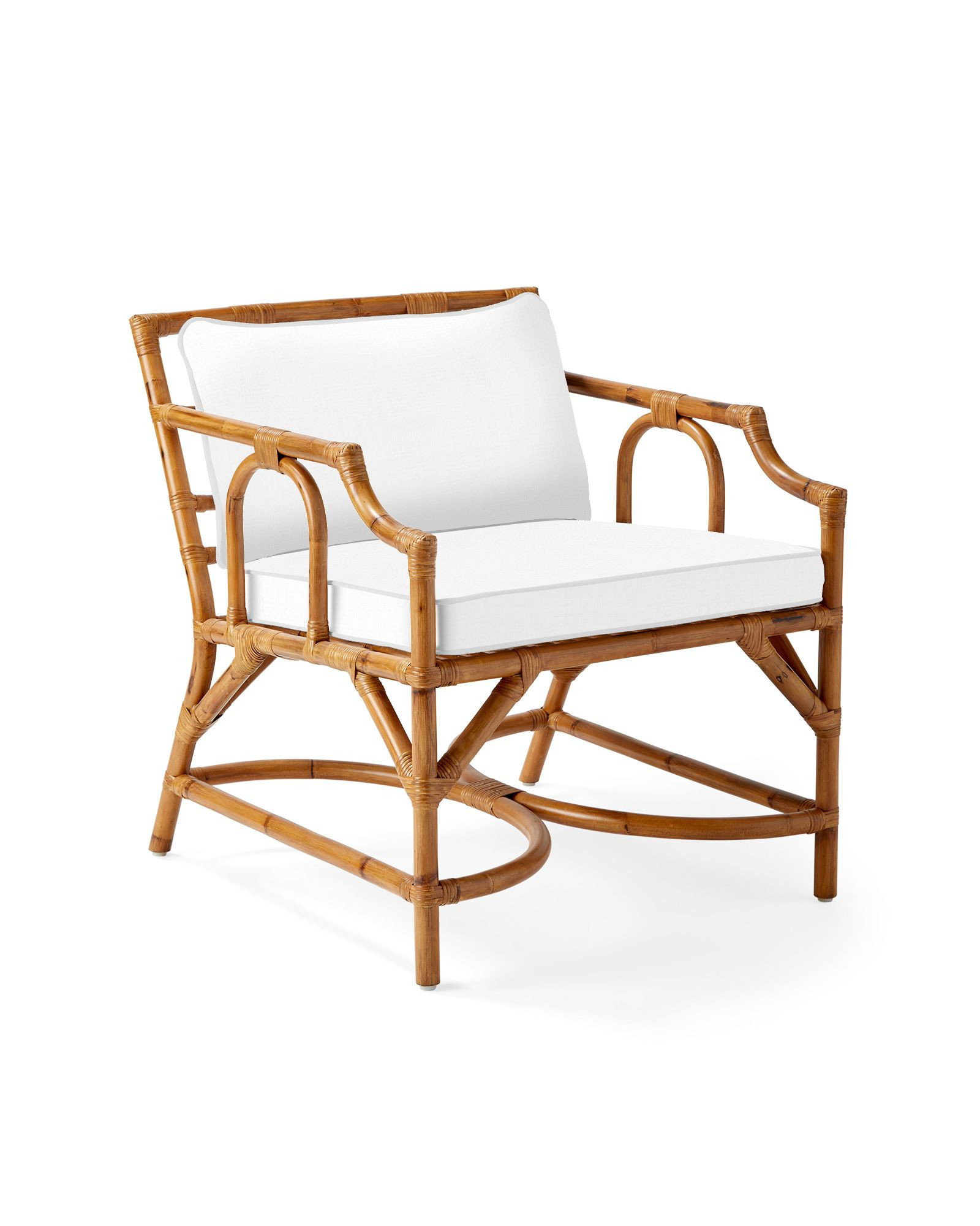 Monaco Rattan Chair Cushion | Serena and Lily