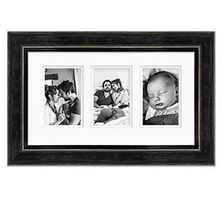 Courtside Market IndRustic Graphene 9x16 Frame, 3-4x6 Photos | QVC