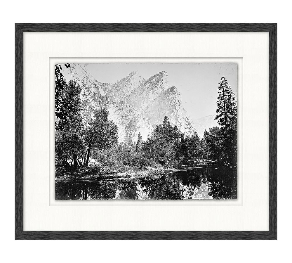 Lakeside Mountain Views Framed Print | Pottery Barn (US)