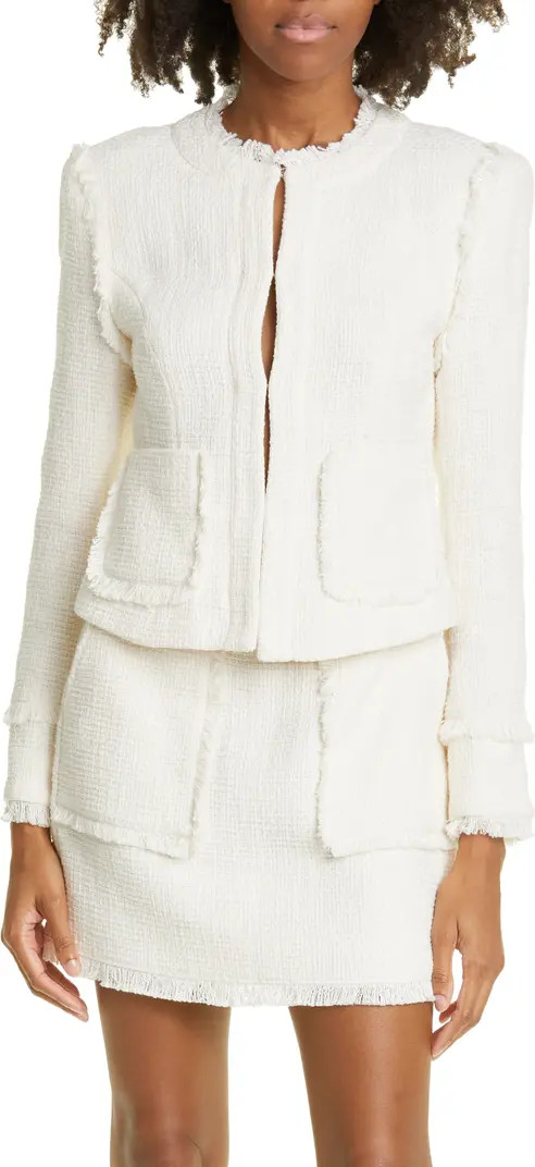 Keegan Fray Tweed Jacket | Nordstrom