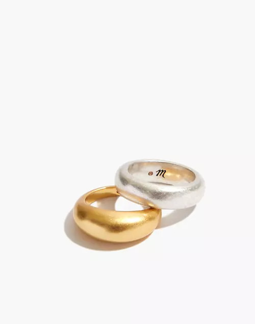 Chunky Dome Ring Set | Madewell