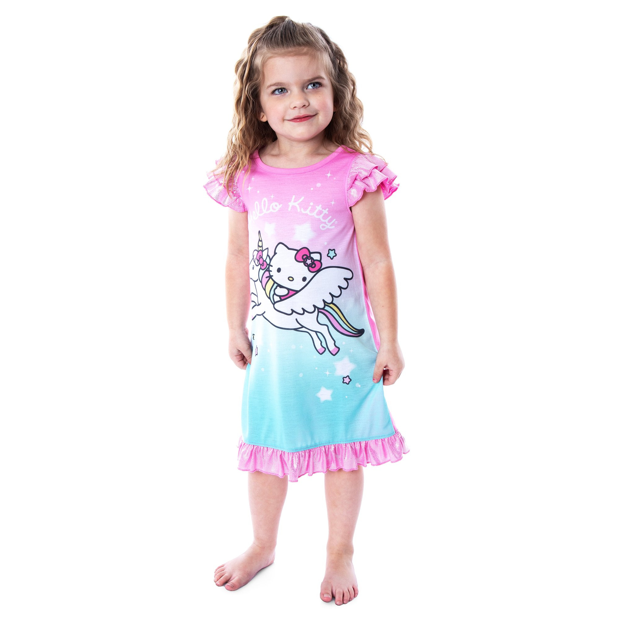 Hello Kitty Toddler Girls' Unicorn Ride Pajamas Sleepwear Nightgown (2T) | Walmart (US)