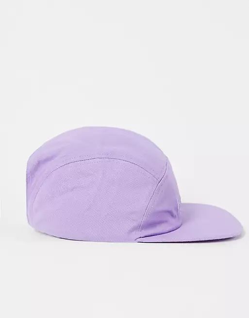 Reclaimed Vintage Inspired cotton twill 5 panel cap in washed lilac | ASOS (Global)