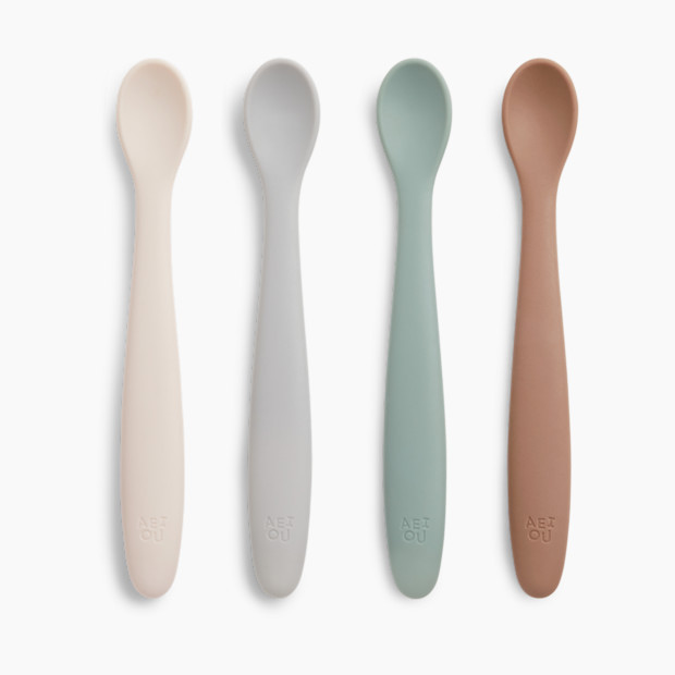 AEIOU Infant Feeding Spoon (4 Pack) in Multi Color | Babylist