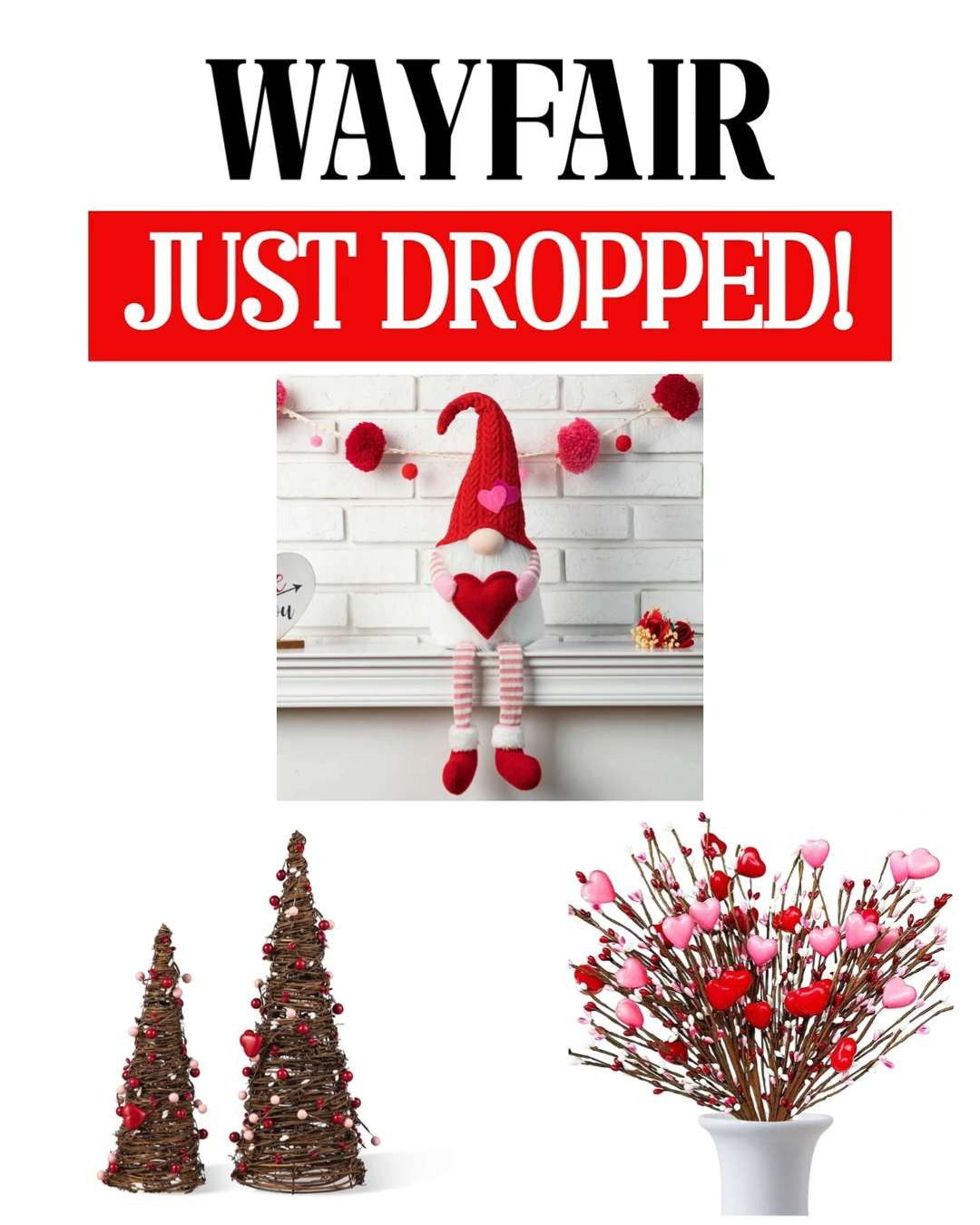 Valentine’s decor from Wayfair is the ultimate way to sprinkle love and charm throughout your home! From cozy throws and heart-shaped accents to romantic candle holders and festive table settings, Wayfair’s collection brings warmth and style that makes every corner feel extra special. Perfect for creating those dreamy, picture-perfect moments this season! 💕✨

#LTKValentine #LTKHome #LTKSeasonal #LTKDecor #LTKSaleAlert 

 #LTKValentine #LTKSeasonal #LTKHome