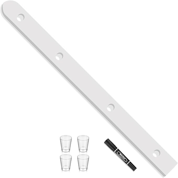 Wooden Shot Board Ski 4 Person Retro Rustic Shot Board Ski with 4 Shot Glasses and Marker for Wed... | Amazon (US)