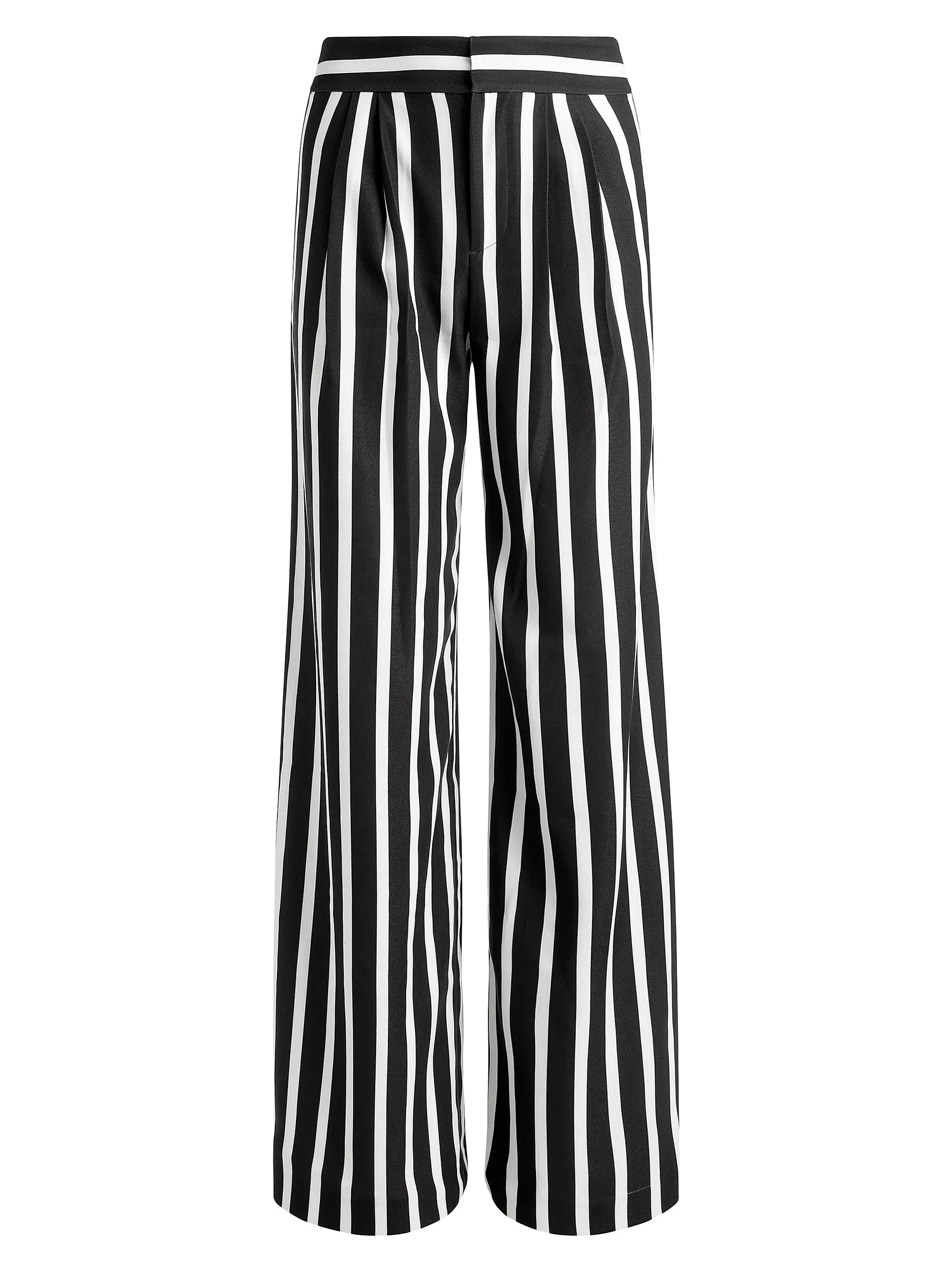 Shop Alice + Olivia Pompey Striped Wide-Leg Pants | Saks Fifth Avenue | Saks Fifth Avenue