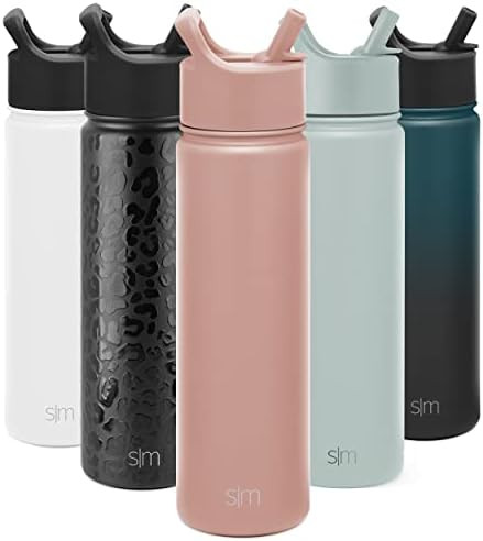 Simple Modern Water Bottle with Straw Lid Vacuum Insulated Stainless Steel Metal Thermos Bottles ... | Amazon (US)
