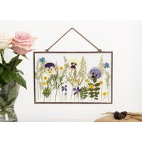 Wildflowers Wall Art , Picture Frame Floral Pansy Pressed Flower Framed Dried Flowers Mom Gift 8x12  | Etsy (US)