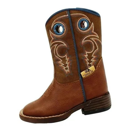 DBL Barrel 4416232-06 Double Barrel Western Boots Boys Kids, Brown - Size 6 | Walmart (US)