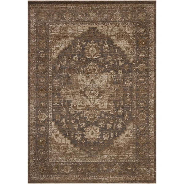 Loloi Grofu Charcoal / Mocha Area Rug | Wayfair North America