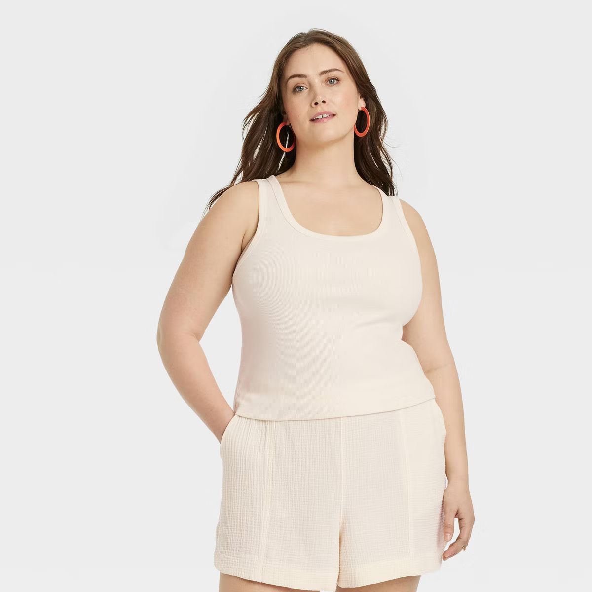 Women's Shrunken Rib Tank Top - Universal Thread™ | Target