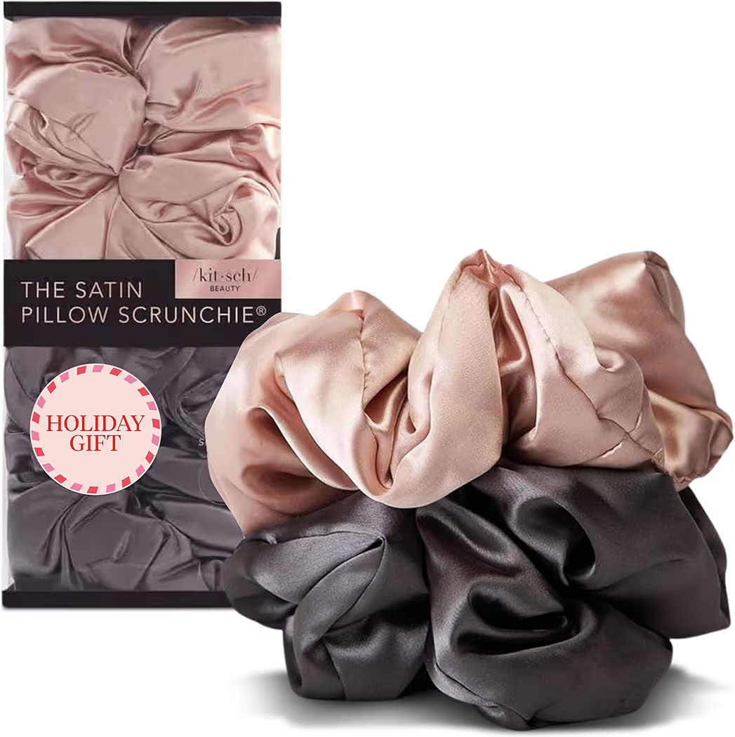 Kitsch Satin Hair Scrunchies for Women, Softer Than Silk Scrunchies for Hair - No Damage Satin Ha... | Amazon (US)