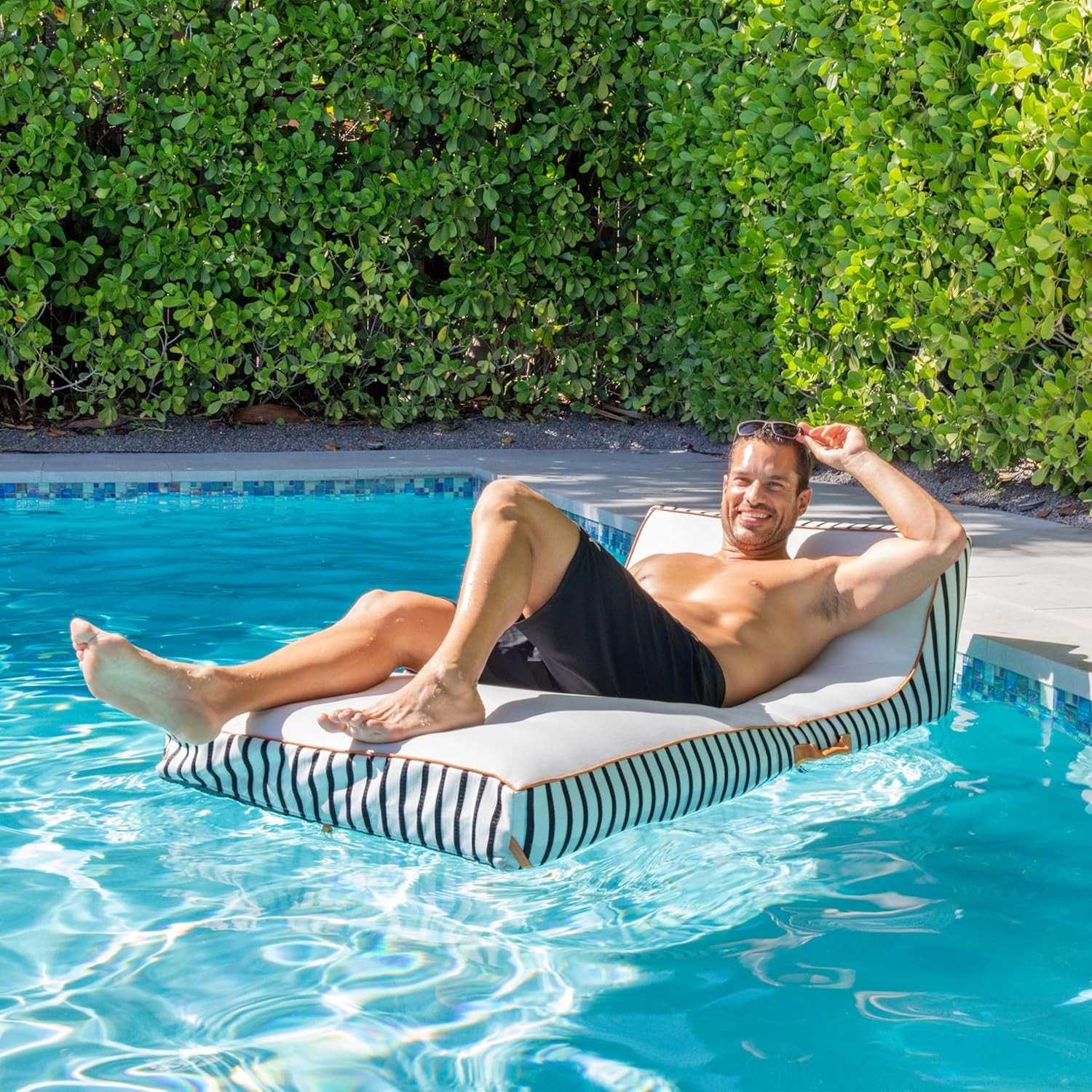 Big Joe Lux Premium Inflatable Pool Float, Premier Mesh, Durable UV Protected Polyester Blend | Amazon (US)