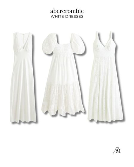 Abercrombie white dresses I'm loving for spring. 

#LTKBeauty #LTKSeasonal #LTKStyleTip