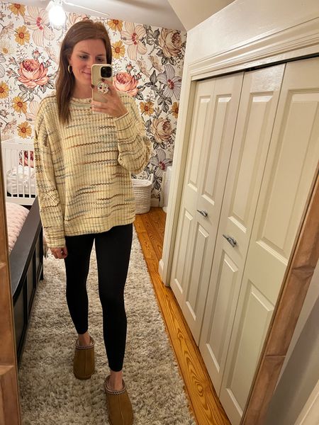 This is such a cozy and beautiful sweater from American Eagle! I love the marled colors, I sized down to a small. 

#LTKsalealert
