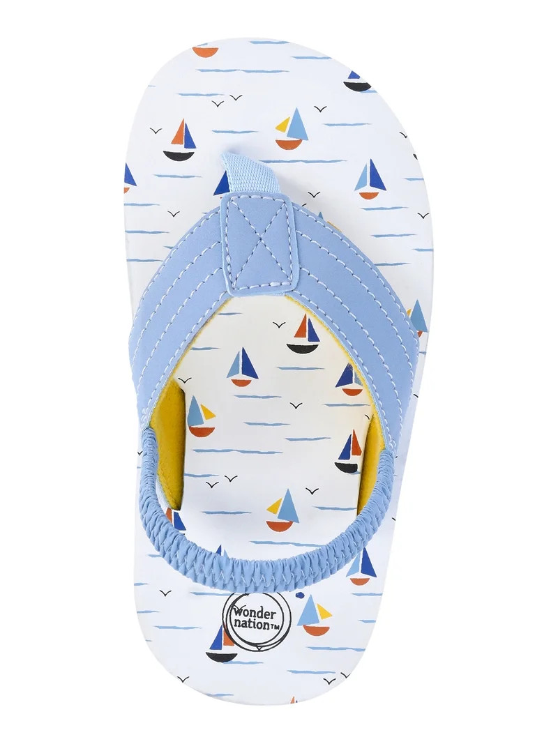 Wonder Nation Toddler Boys Fashion Flip Flops | Walmart (US)